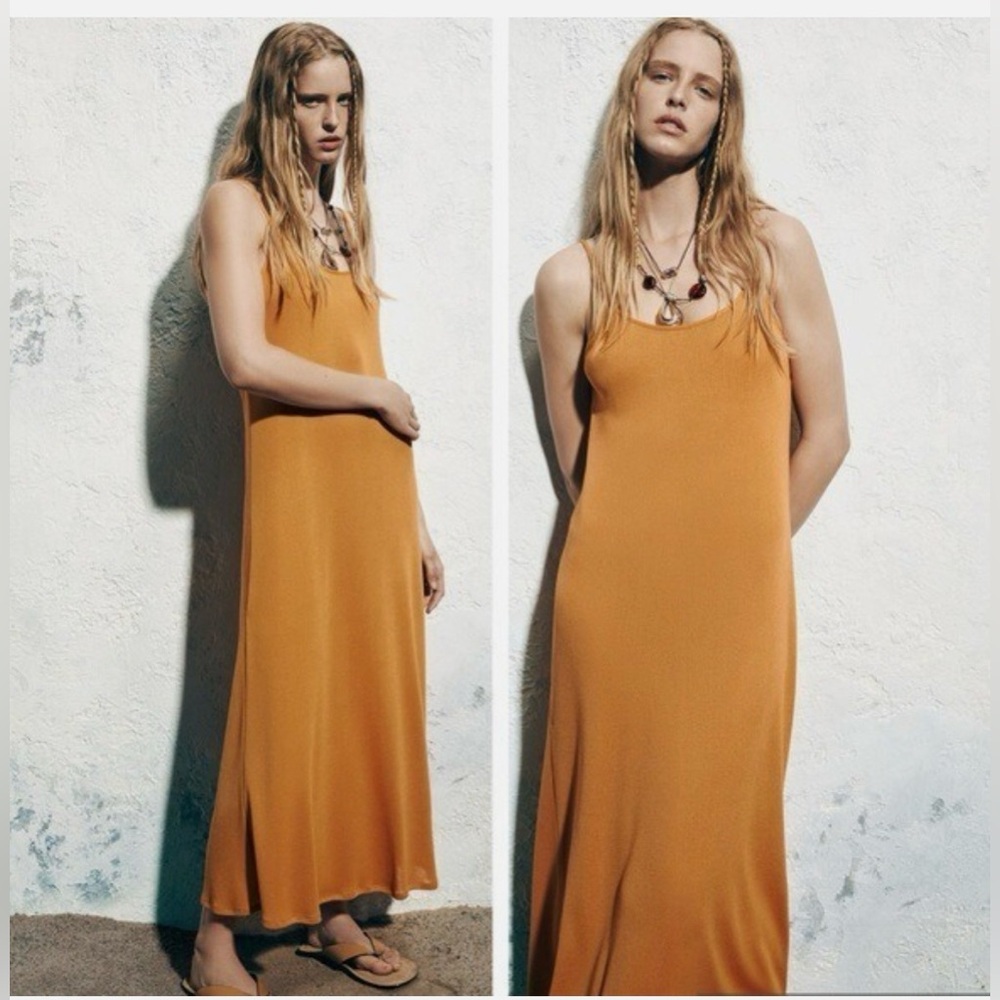 NWT Zara Ribbed Midi Dress